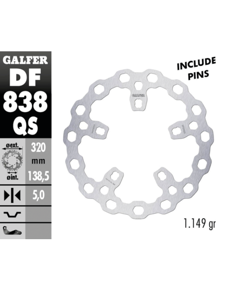 DISCHI FRENO GALFER "BIG CUBIQ"