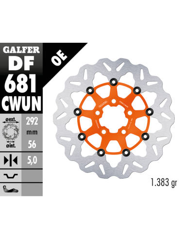 DISCHI FRENO FLOTTANTI GALFER "WAVE"