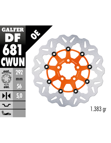 DISCHI FRENO FLOTTANTI GALFER "WAVE"