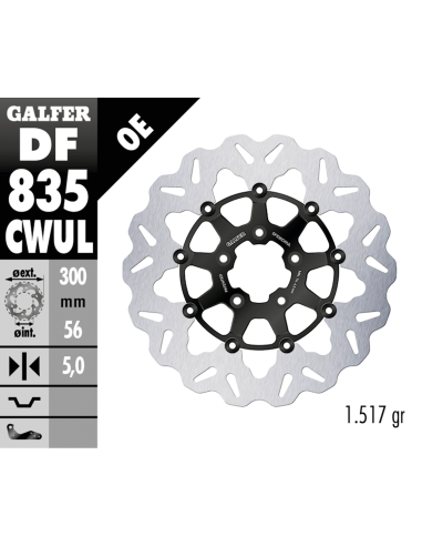 DISCHI FRENO FLOTTANTI GALFER "WAVE"