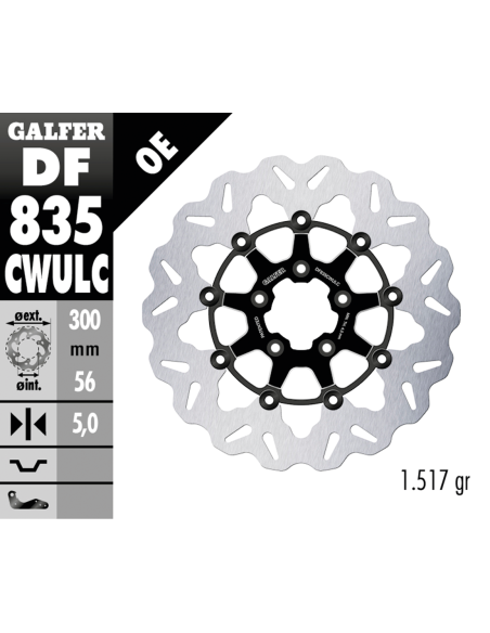 DISCHI FRENO FLOTTANTI GALFER "WAVE"