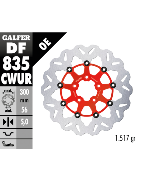 DISCHI FRENO FLOTTANTI GALFER "WAVE"