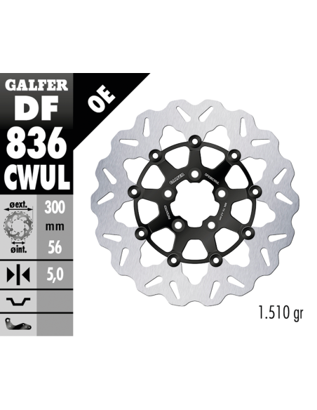 DISCHI FRENO FLOTTANTI GALFER "WAVE"