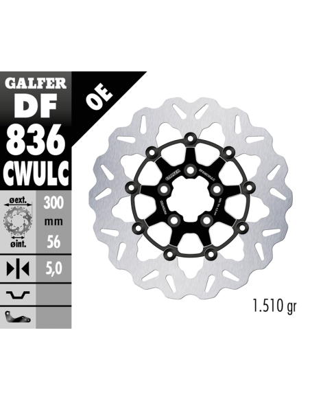 DISCHI FRENO FLOTTANTI GALFER "WAVE"