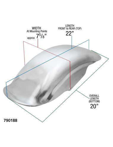 PARAFANGO POSTERIORE TSUNAMI DI LOWBROW CUSTOMS PER SPORSTER