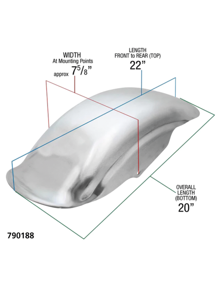 PARAFANGO POSTERIORE TSUNAMI DI LOWBROW CUSTOMS PER SPORSTER