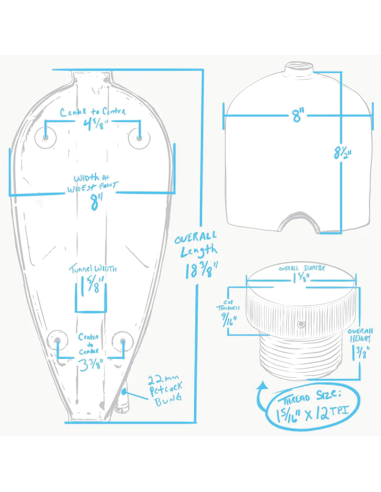 SEBATOIO BENZINA NARROW SPORTY FRISCO DA LOWBROW CUSTOMS