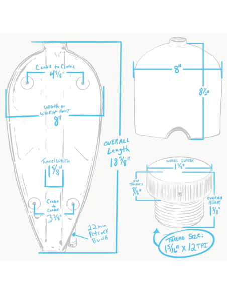 SEBATOIO BENZINA NARROW SPORTY FRISCO DA LOWBROW CUSTOMS