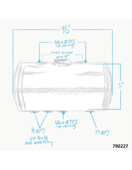 SERBATOI OLIO UNIVERSALI LOWBROW CUSTOMS