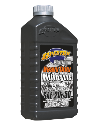 OLIO MOTORE SPECTRO PLATINUM SINTETICO SAE 20W50 PER HARLEY-DAVIDSON E ALTRI BICILINDRICI AMERICANI