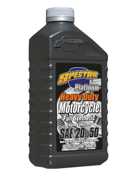 OLIO MOTORE SPECTRO PLATINUM SINTETICO SAE 20W50 PER HARLEY-DAVIDSON E ALTRI BICILINDRICI AMERICANI