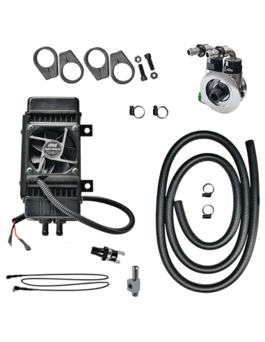 KIT RADIATORE JAGG A MONTAGGIO VERTICALE CON VENTOLA ASSISTITA