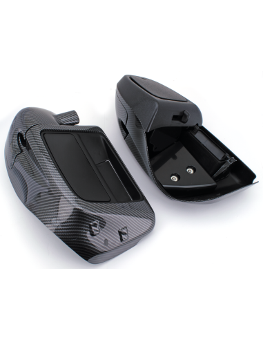 CARENATURA INFERIORE ASPETTO CARBONIO CON PORTAOGGETTI