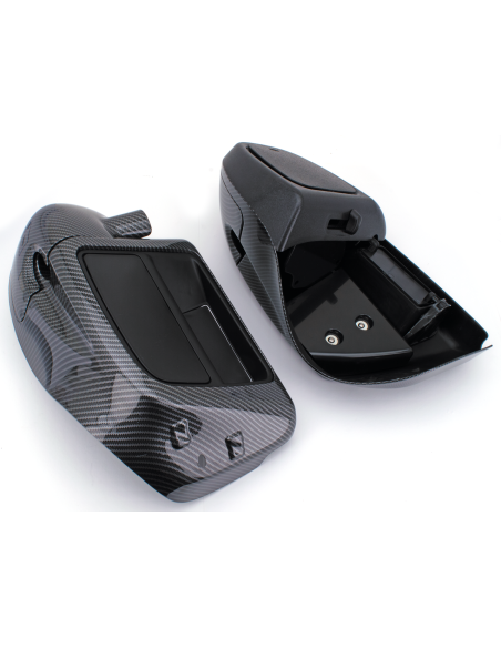 CARENATURA INFERIORE ASPETTO CARBONIO CON PORTAOGGETTI