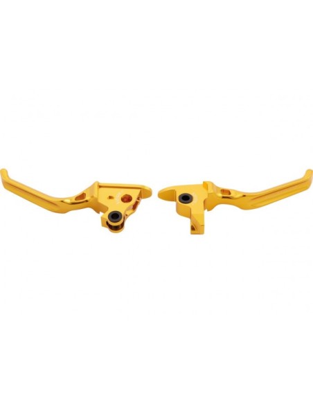Arlen Ness Method Hand Levers Gold Anodized Cable Clutch