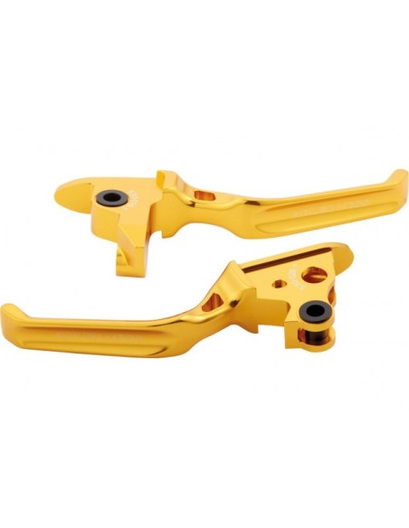 Arlen Ness Method Hand Levers Gold Anodized Cable Clutch