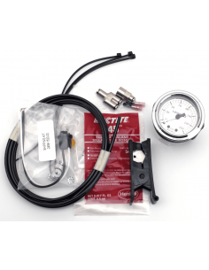 Strumento da 0-150psi con sfondo bianco e cornice cromata