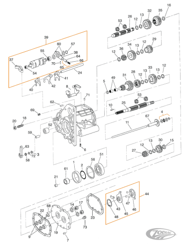 PARTI CAMBIO PER BIG TWIN 5 MARCE DAL 1979-1993