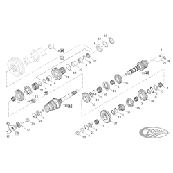 ALBERI E INGRANAGGI PER CAMBI A 6 MARCE DAL 2006 A OGGI