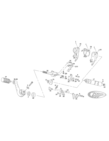 LEVA CAMBIO SPORTSTER 1991-2003