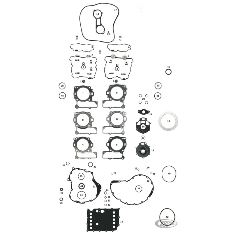 KIT GUARNIZIONI, GUARNIZIONI, O-RING E PARAOLI PER V-ROD