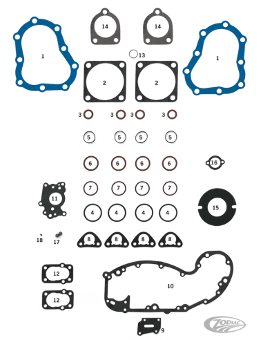 GUARNIZIONI E PARAOLI PER FLATHEAD 74CI E 80CI