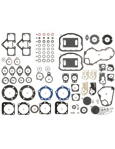 GUARNIZIONI, O-RING E PARAOLI PER PANHEAD DAL 1948 AL 1965 E SHOVELHEAD DAL 1966 AL 1984