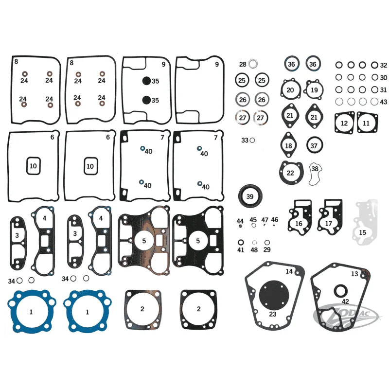 GUARNIZIONI MOTORE, O-RING E PARAOLI PER BIG TWIN EVOLUTION DAL 1984 AL 2000