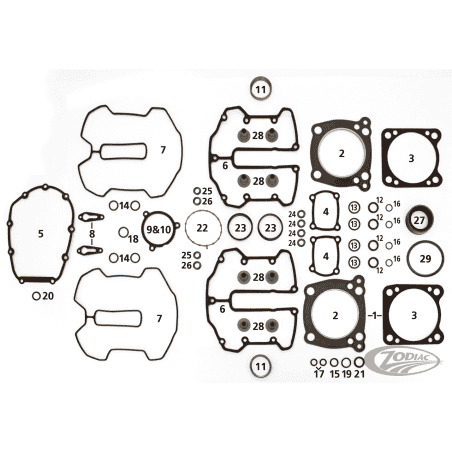 GUARNIZIONI MOTORE, PARAOLI E O-RING PER MILWAUKEE EIGHT
