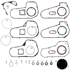 GUARNIZIONI, O-RING E PARAOLI PER PRIMARIA IN ALLUMINIO BIG TWIN 4 MARCE 1965-1986 2