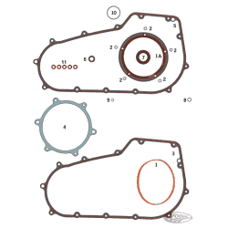 GUARNIZIONI, O-RING E PARAOLI PER PRIMARIE TWIN CAM A 6 MARCE 2006-2017