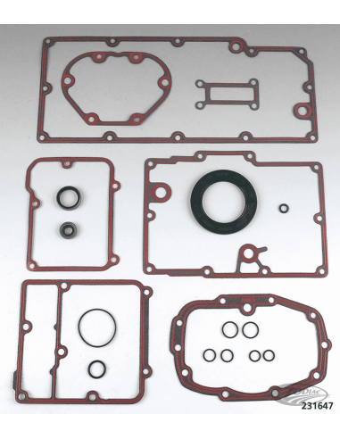 KIT GUARNIZIONI CAMBIO, GUARNIZIONI, PARAOLI E O-RING PER BIG TWIN 5 MARCE