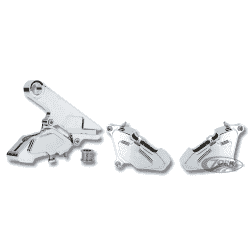 PINZE FRENO A 4 PISTONCINI ZODIAC IN ALLUMINIO BILLET CROMATE 2