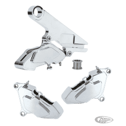 PINZE FRENO A 4 PISTONCINI ZODIAC IN ALLUMINIO BILLET CROMATE