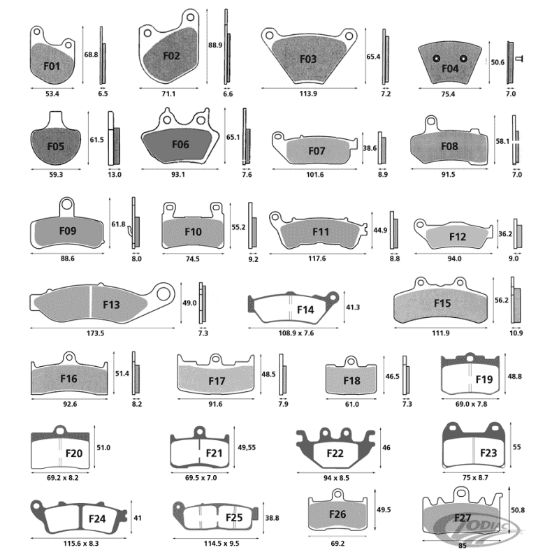 LYNDALL BRAKE PADS FRONT