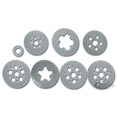 DISCHI FRENO IN ACCIAIO INOX LUCIDATO E FORATO