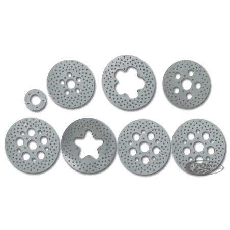 DISCHI FRENO IN ACCIAIO INOX LUCIDATO E FORATO