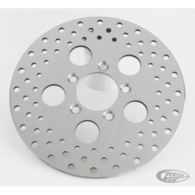 DISCHI FRENO IN ACCIAIO INOX LUCIDATO E FORATO
