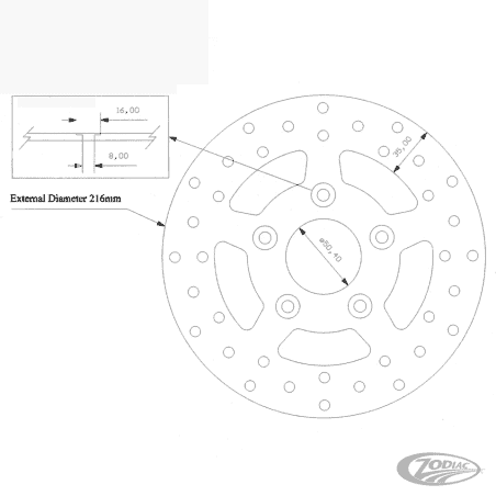 DISCHI FRENO ANTERIORI IN ACCIAIO INOX KUSTOM TECH