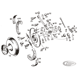 FRENO ANTERIORE MODELLI 45CI