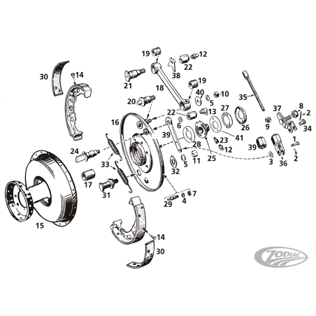FRENO ANTERIORE MODELLI 45CI