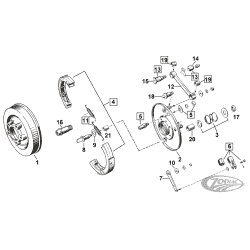 PARTI FRENO ANTERIORE PER VECCHIE FORCELLE SPRINGER DI SERIE