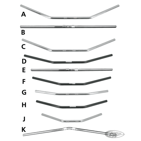 MANUBRI FEHLING DRAG BAR DA UN POLLICE