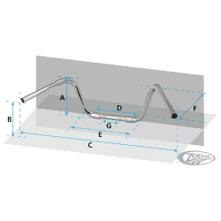 MANUBRI APE HANGER BURLY DA 1 1/4 POLLICI 2