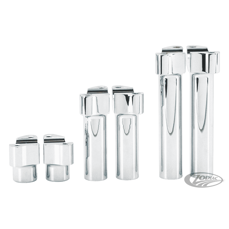 RISER CROMATI IN ALLUMINIO BILLET