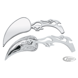 SET SPECCHIETTI METEOR CON TESCHI E FIAMME 2