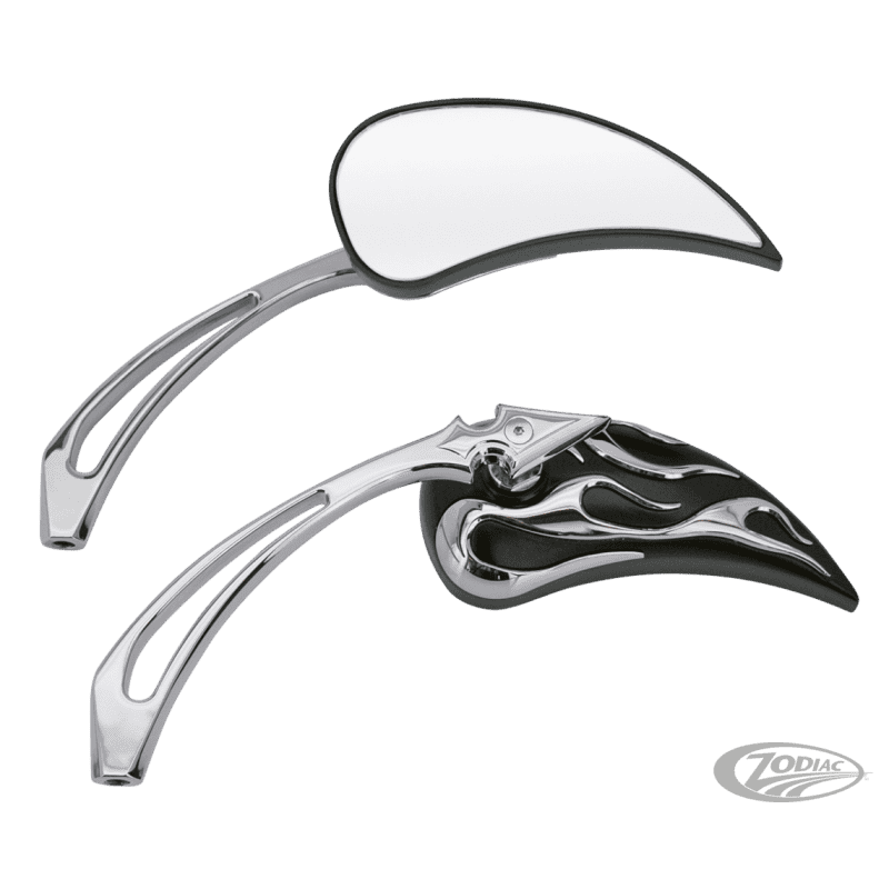 SPECCHIETTI CON FIAMME NERI E CROMATI