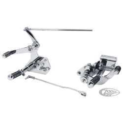 KIT COMANDI AVANZATI CROMATI CON POMPA FRENO PER BIG TWIN