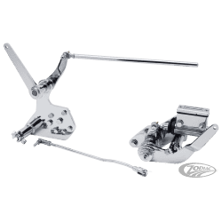 KIT COMANDI AVANZATI CROMATI CON POMPA FRENO PER BIG TWIN