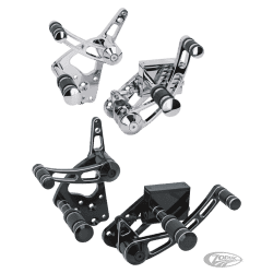 COMANDI AVANZATI IN ALLUMINIO BILLET CROMATO PER SOFTAIL E FX E FL A 4 MARCE 2